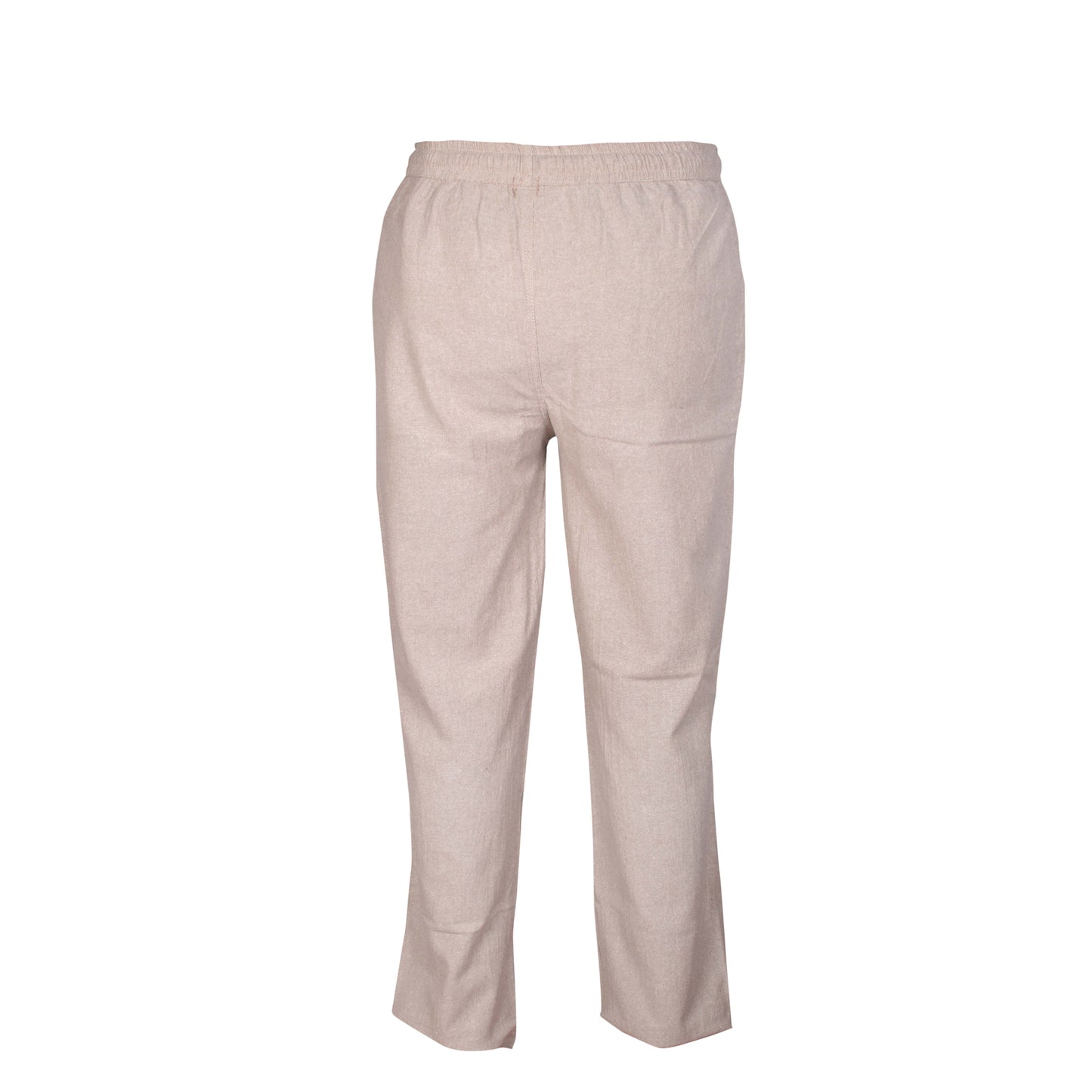 WOMENS PLAIN TROUSERS ELASTICATED WAIST YOGA PANTS WITH POCKETS