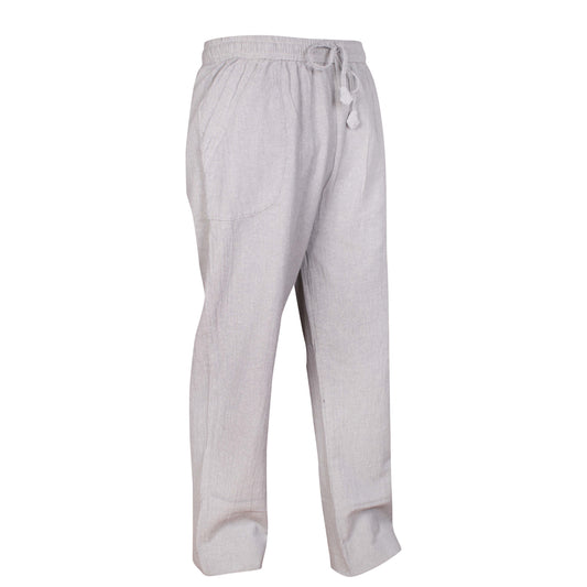WOMENS PLAIN TROUSERS ELASTICATED WAIST YOGA PANTS WITH POCKETS