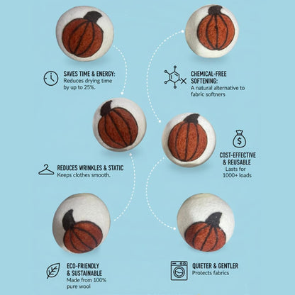 Wool Dryer Balls - 1000+ Loads - Pure Organic Wool - Reusable Natural Fabric Softener Perfect with Essential Oils, Reduce Clothing Static and Wrinkles