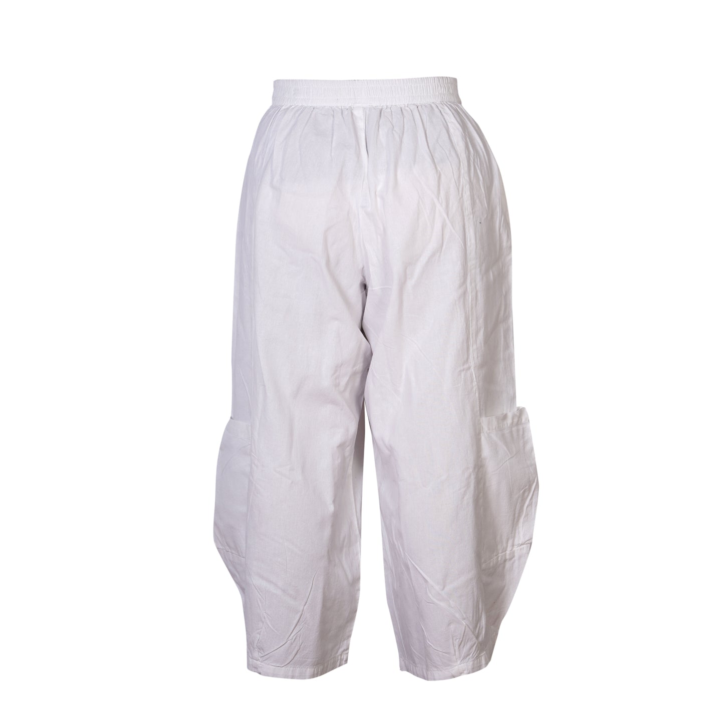 Men's Casual Relaxed Fit Elastic Waist Hippie Cotton Cargo Trouser