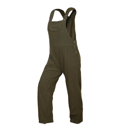 Women's Dungaree Cotton Hippie Classic Summer Jumpsuit with Adjustable Straps