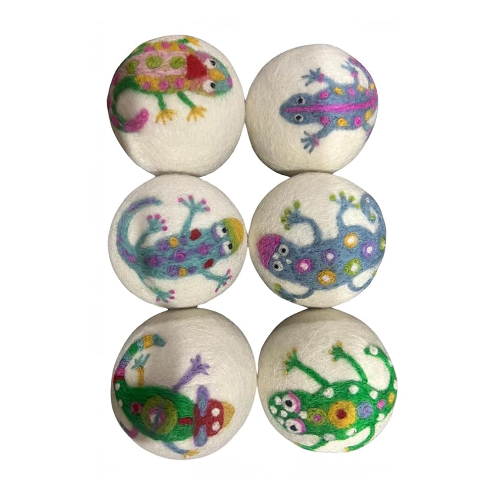 Wool Dryer Balls - 1000+ Loads - Pure Organic Wool - Reusable Natural Fabric Softener Perfect with Essential Oils, Reduce Clothing Static and Wrinkles