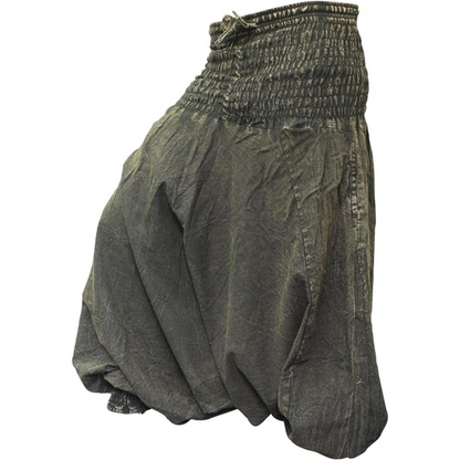 Womens Boho Baggy Loose Fit Aladdin Harem Pants Cotton Grey Yoga Hippie Trousers