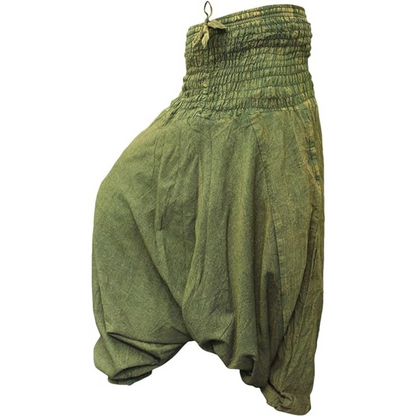 Womens Boho Baggy Loose Fit Aladdin Harem Pants Cotton Grey Yoga Hippie Trousers