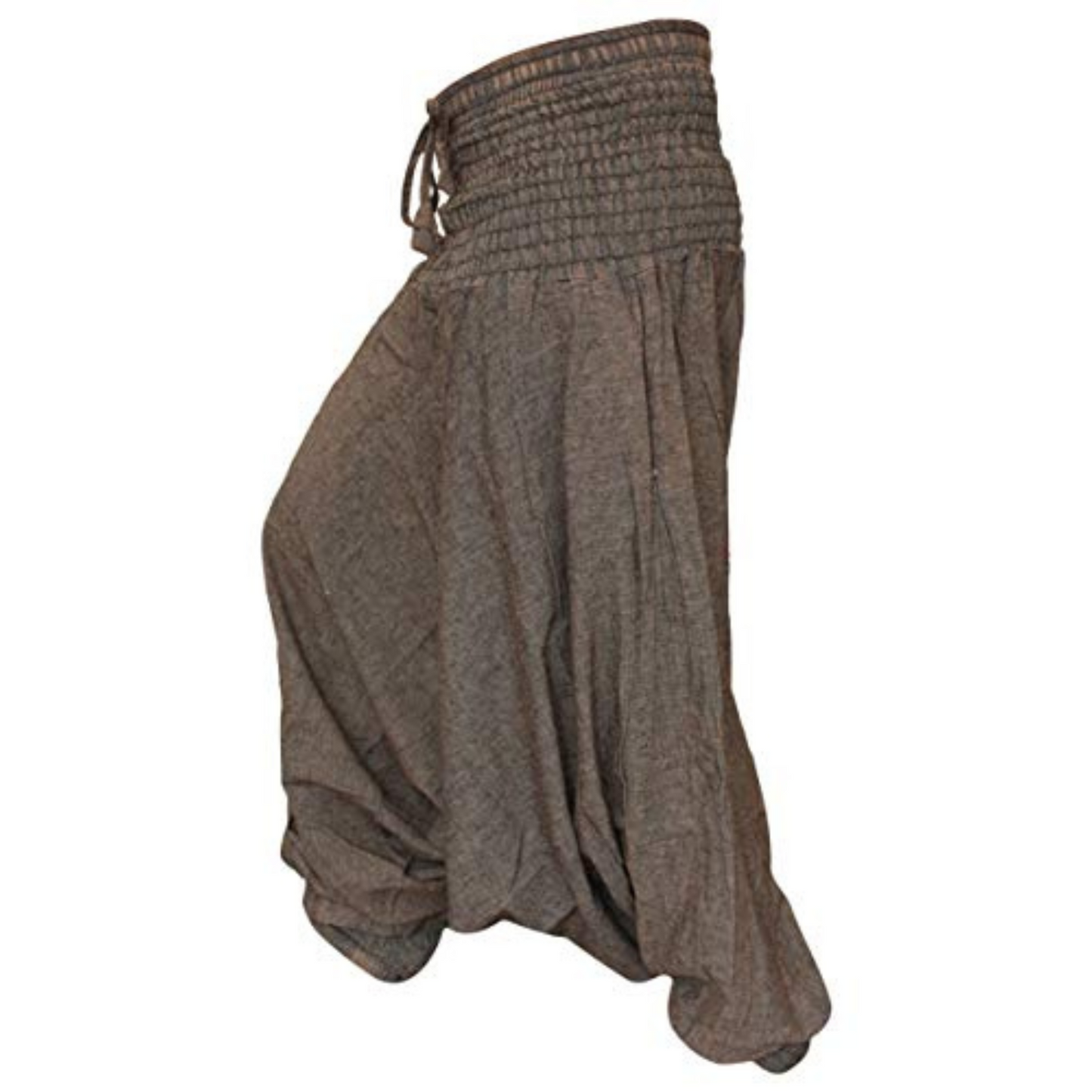 Womens Boho Baggy Loose Fit Aladdin Harem Pants Cotton Grey Yoga Hippie Trousers