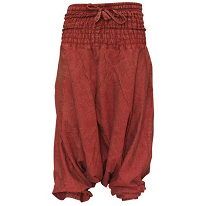 Womens Boho Baggy Loose Fit Aladdin Harem Pants Cotton Grey Yoga Hippie Trousers